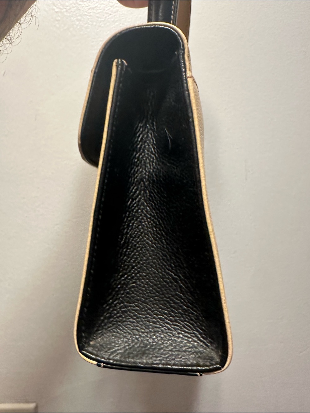 Vintage Coach Madison Gracie 4413 Butter Black Leather Bag Made in Italy - Picture 4 of 16